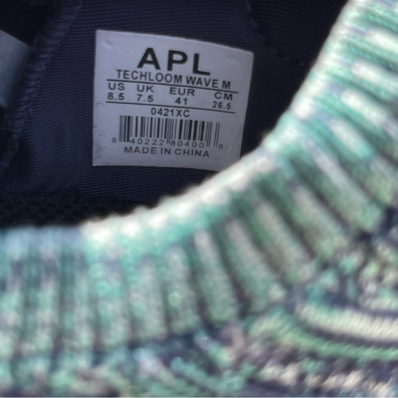 APL TechLoom Wave hybrid Running shoe navy/green melange  size 8.5 Men - Picture 11 of 12